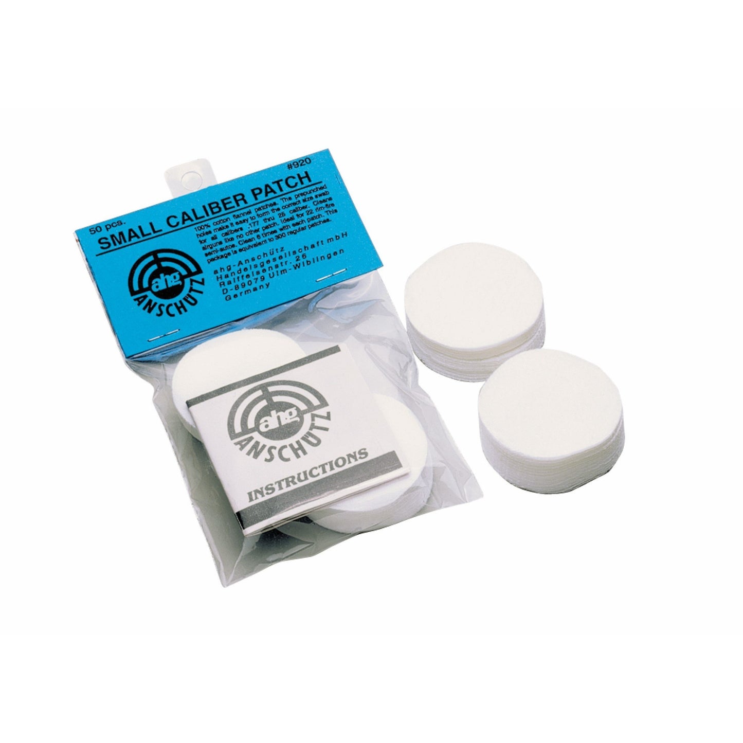 ahg 2" Round Cleaning Patches for 505 (Pack of 50)