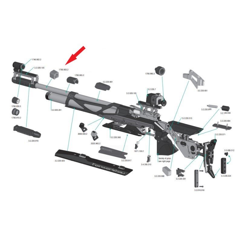 FWB Ring Barrel Weight Complete - 100g