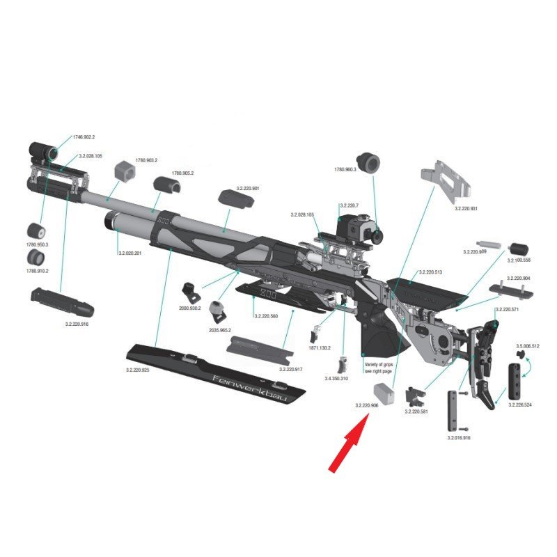 FWB Stock Weight for 800X Series Model - 75g