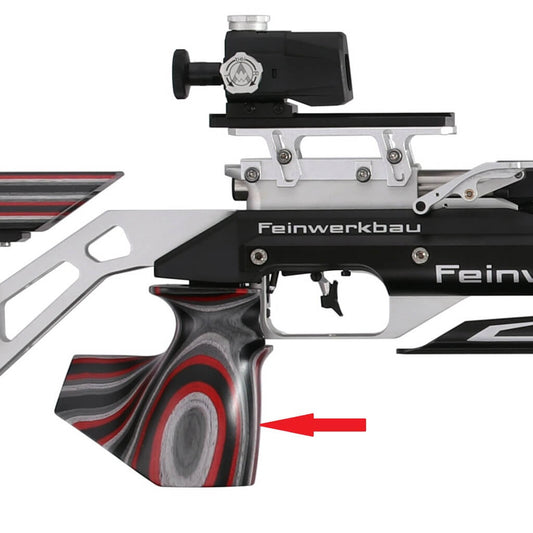 FWB Anatomic Laminated Wood Grip, Black-Red