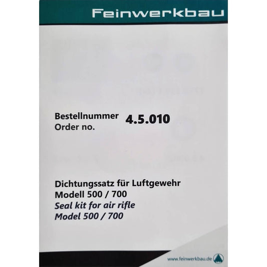 FWB Seal Kit for Model 500 / 700 Air Rifle