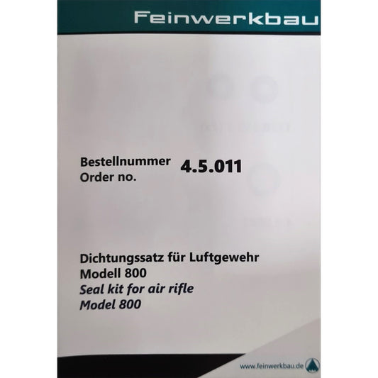 FWB Seal Kit for Model 800 Air Rifle