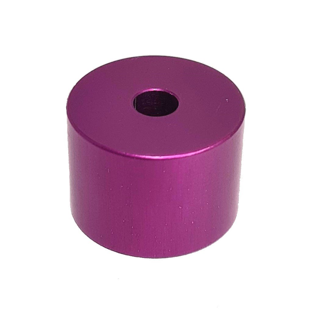 ahg (ALUM) Spacer, 20mm Dia OD x 5mm Dia ID x 15mm Long - Lilac