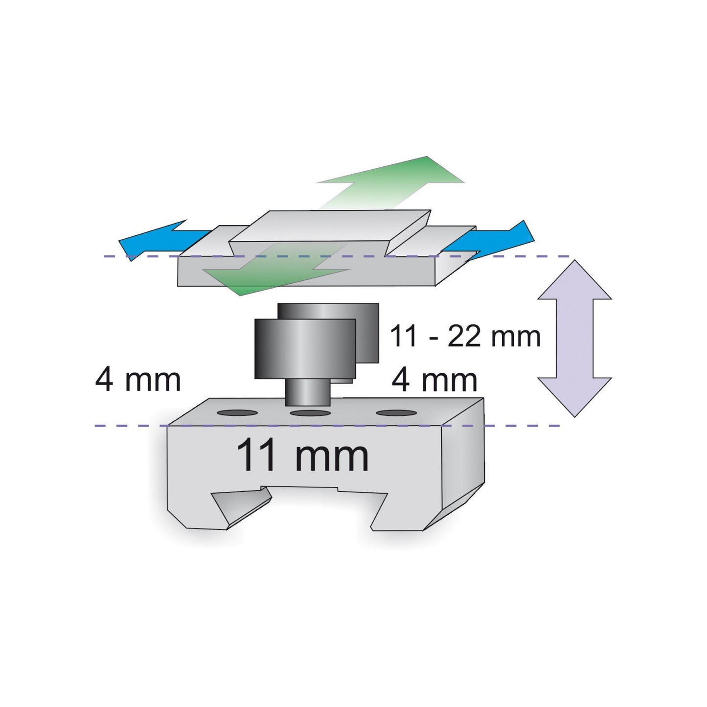 Centra TELE FLIGHT Sight Raiser Block (11-22mm)