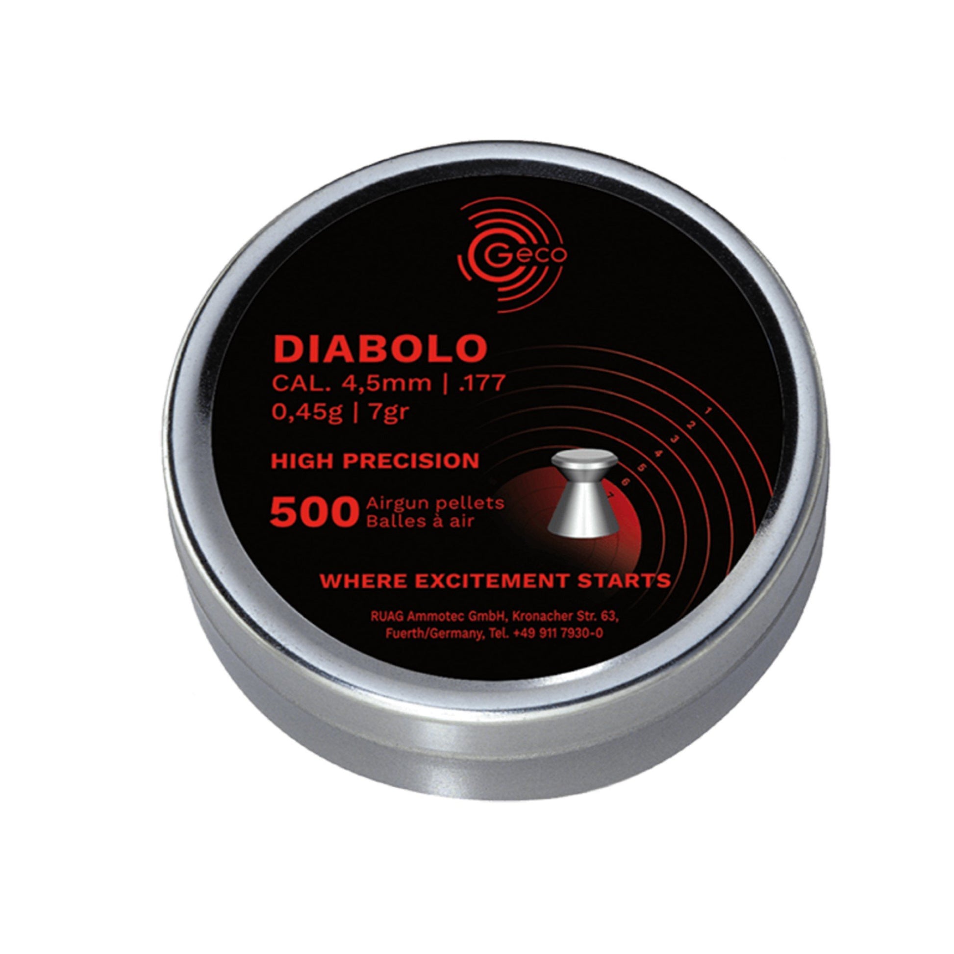 GECO Diablo .177 0.45g (500 Tin) – Target Rifle South Australia Inc.
