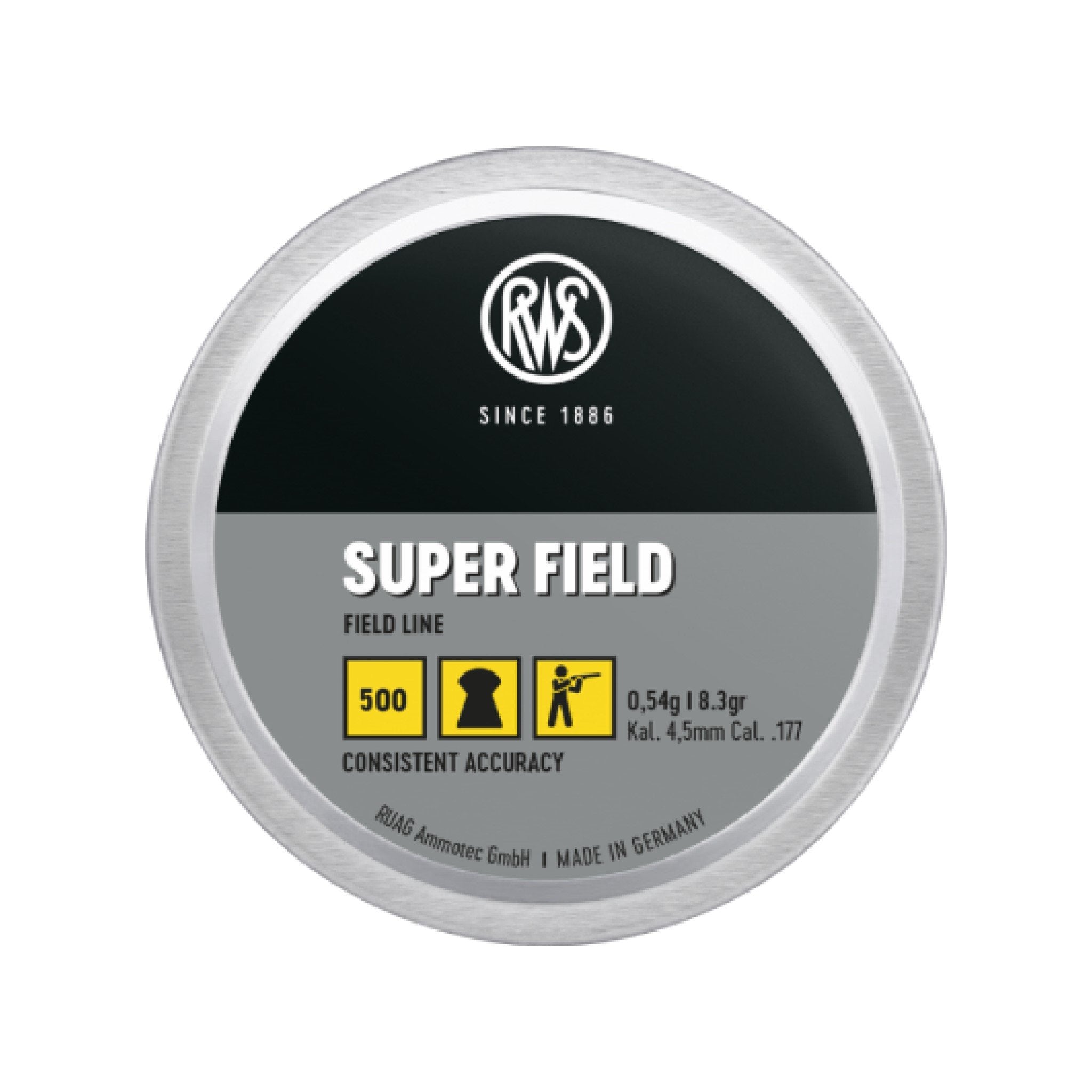 RWS Super Field .177 0.54g (500 Tin) – Target Rifle South Australia Inc.